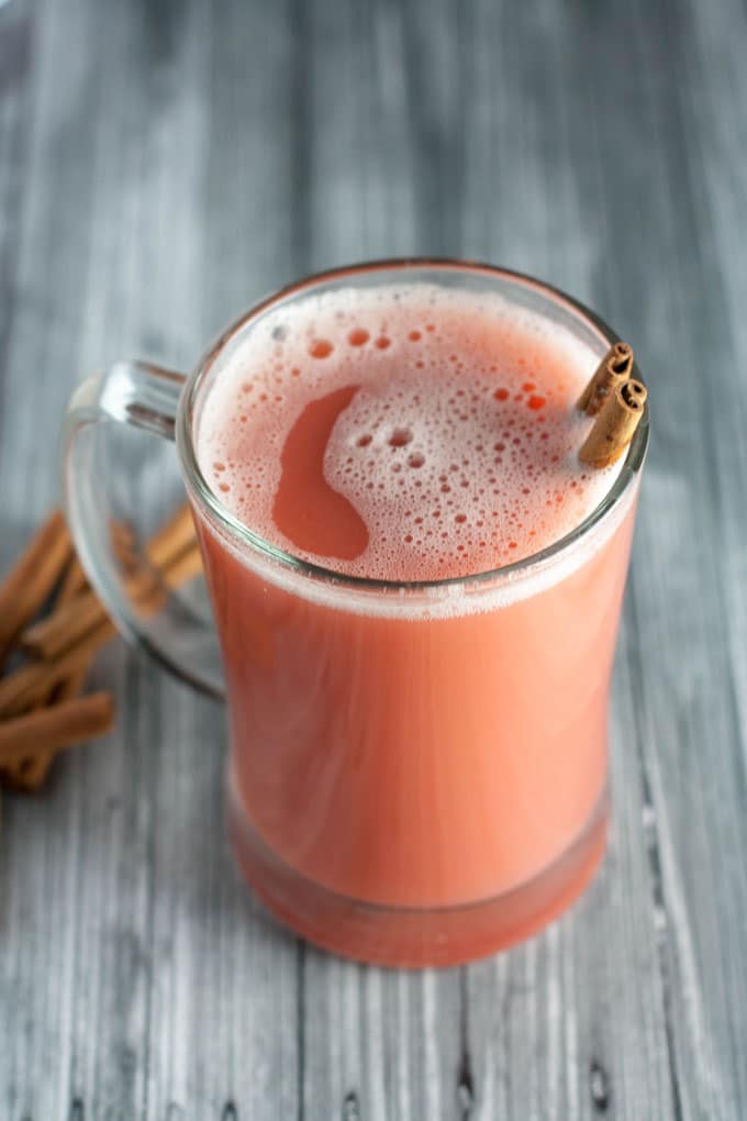 No need for a big batch of apple cider? Make a small batch quickly and easily in your Vitamix or BlendTec blender. Just add apples, water, cinnamon, cranberries to the blender and watch it do its magic.