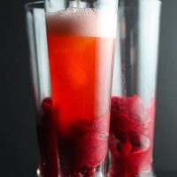 Sparkling Hard Cider Cranberry Cocktail
