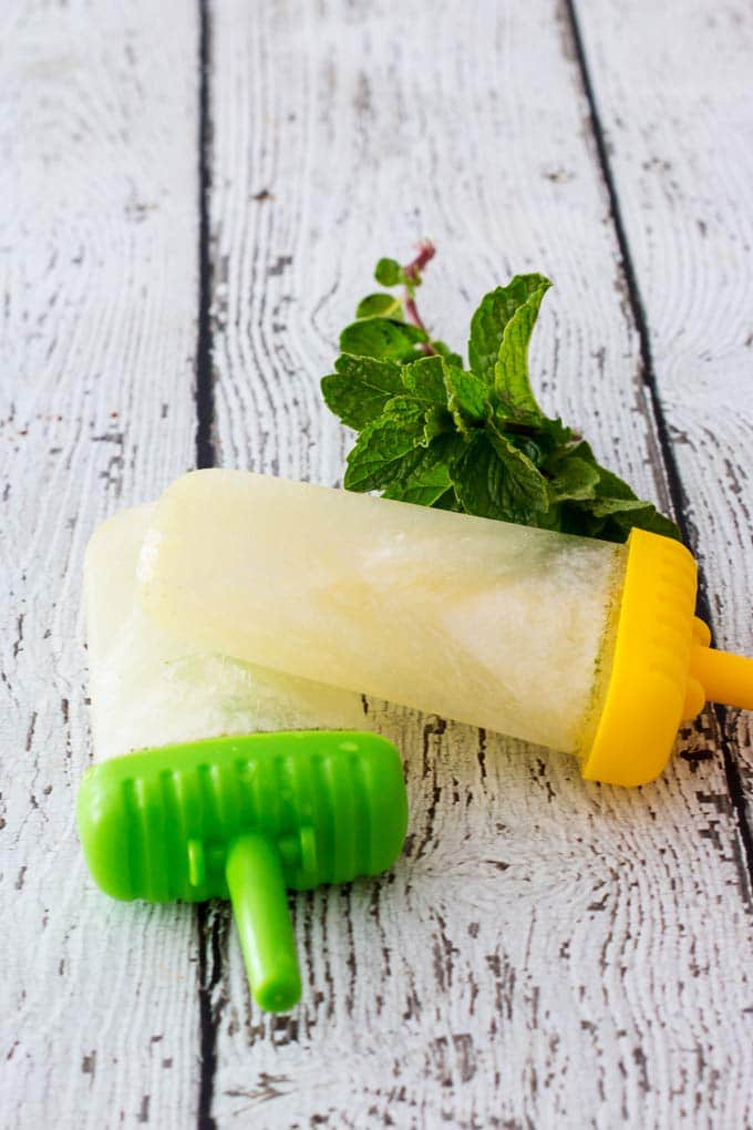 Mint Mojito Ice Pops - the perfect adult treat for summer.