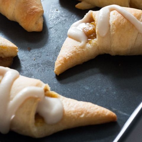 Maple pumpkin breakfast croissants on the table in minutes