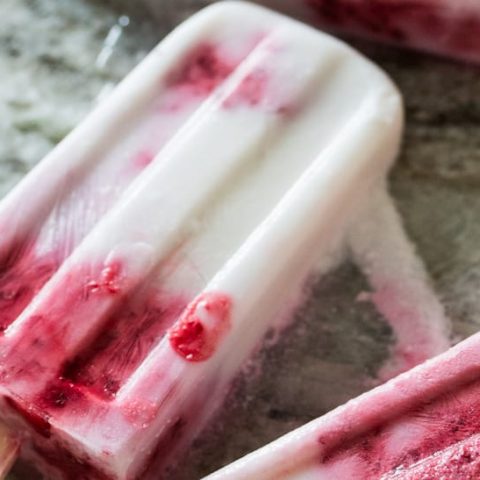 Blackberry Lime Paletas or Popsicles are a tasty, sugar free treat.